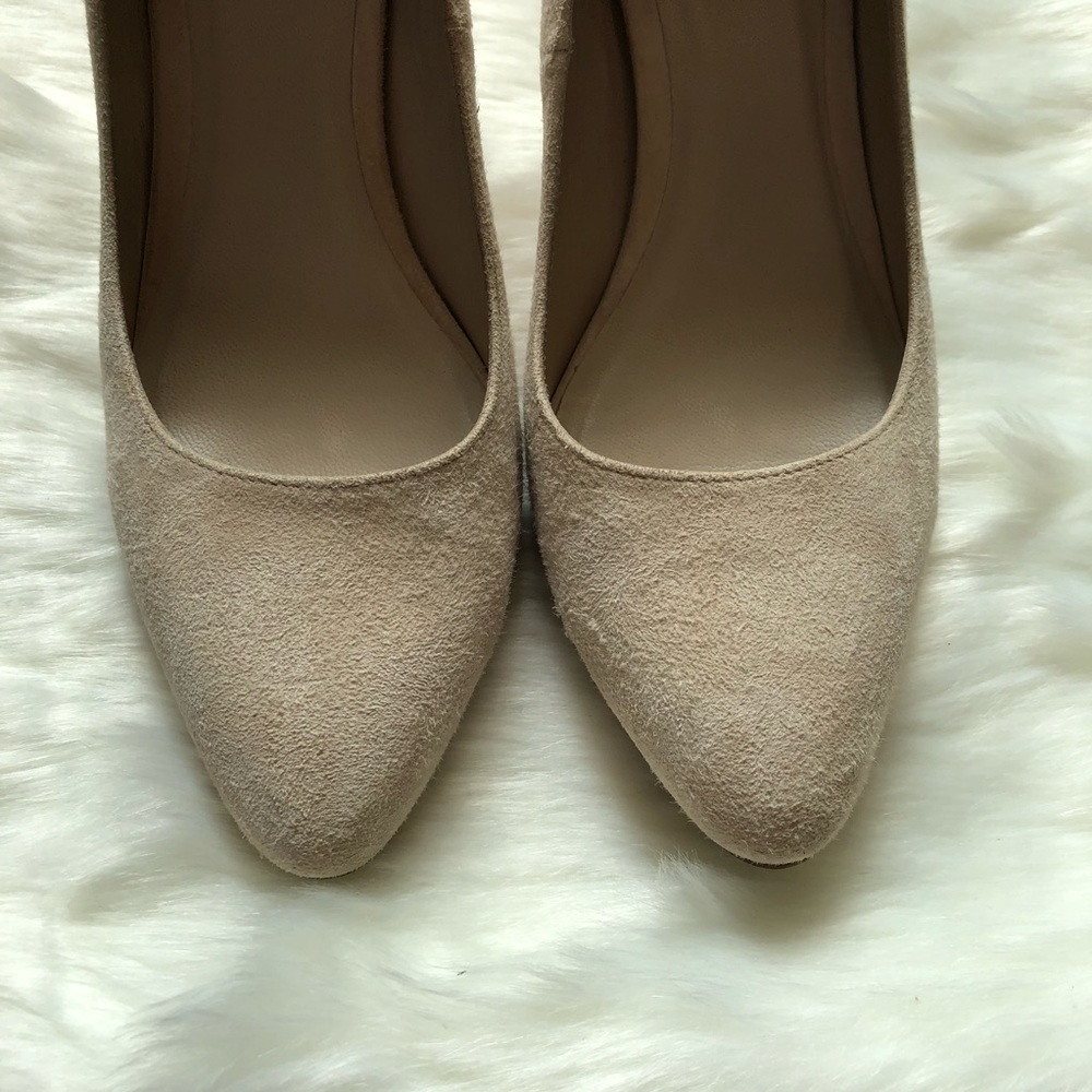 COLE HAAN Blush Pink Suede Eliza Pumps - Picture 4 of 8